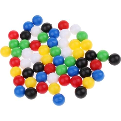60 Pieces Small Plastic Balls / Beads for Connecting Four Game, 1cm Diameter