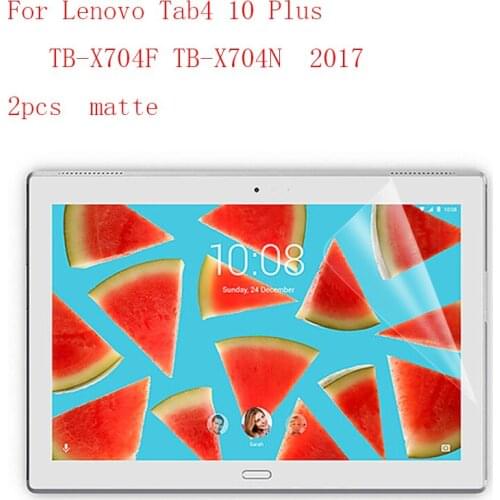 Matte Ultra-thin Explosion-Proof Anti Shatter Screen Protector Film for Lenovo Tab4 10 Plus TB-X704F/N 2017 2pcs in 1 package