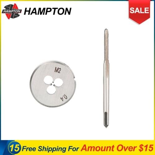 2pcs Metric Screw Tap And Die Set Right Hand Machine Screw Thread Tap M1.1 M2 M2.2 M2.5 M3.5 M14 M16 Plug Tap Thread Die