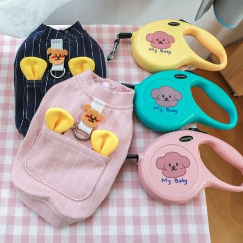 Pet clothing autumn and winter new dog cat warm two-legged clothing blush puppy chest vest