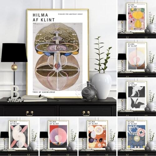 Hilma Af Klint Prints Poster, Swedish Art Tree Of Knowledge They Tens Mainstay Iv Wall Decor, Klint Abstract Vintage Home Decor