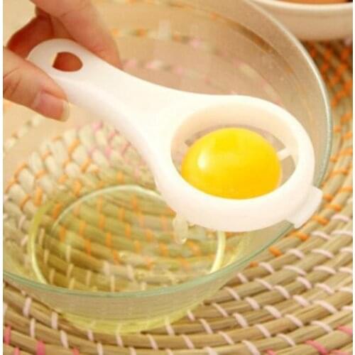 3pcs/Lot Hot Sale Plastic White Yolk Egg Separator Divider Kitchen Cooking Tool Sifting Gadget Chef Filter N1038