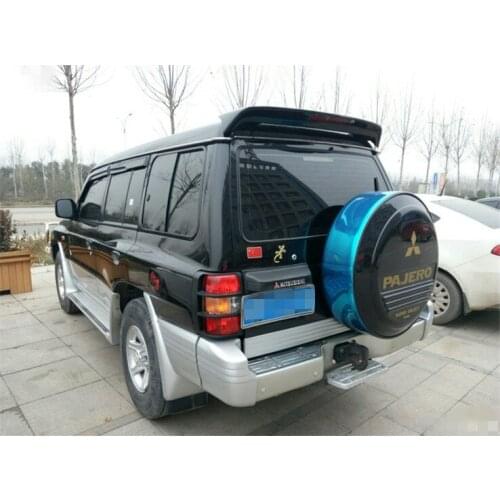 For Mitsubishi V33 Pajero Spoiler Sport ABS Material Car Rear Wing Primer Color Trunk Rear Spoiler For Pajero V33 V45 Spoiler