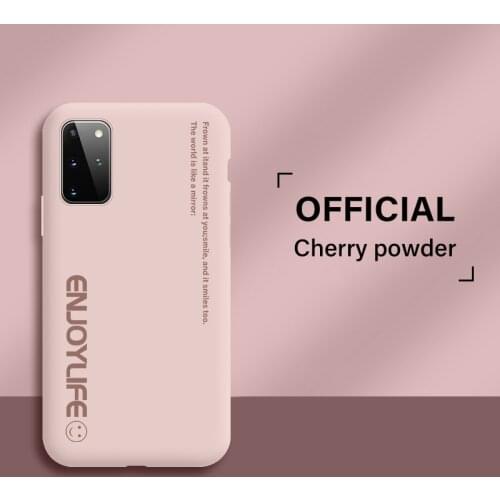 Ultra-thin Cute Soft Liquid Silicone Phone Case For Samsung Galaxy S20 S10 E S9 S8 Note 10 9 Plus Luxury Painted Colorful Cover