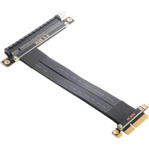 High Speed PCI Express PCI-E PCIe 3.0 4X to 16X Male to Female Extender Adapter Riser Card Flexible Extension Cable 0.1~1M
