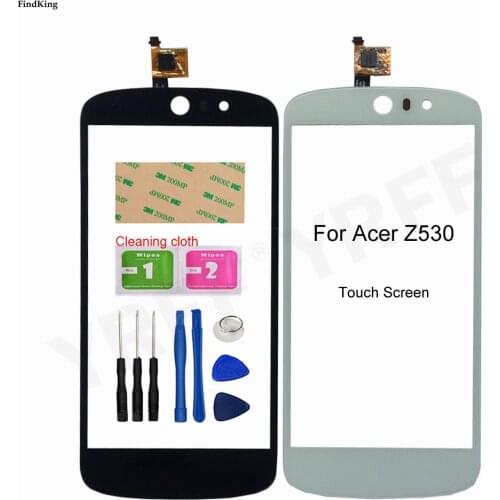 Z530 Touch Screen For Acer Liquid Z530 Front Panel Touch Screen Sensor 5.0" Mobile Phone Replacement Part Digitizer