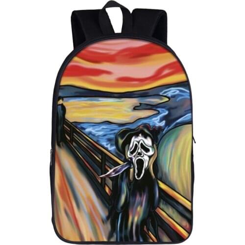 Funny Painting Spoof Backpack For Teenager Boys Girls School Bags Women Men Laptop Backpack Children Daypack Book Bag