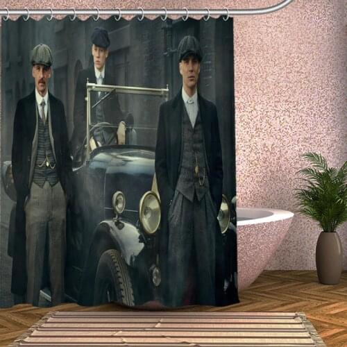 Peaky Blinders Shower Curtain Eco-friendly Modern Fabric polyester Custom Bath Curtains Home Decor