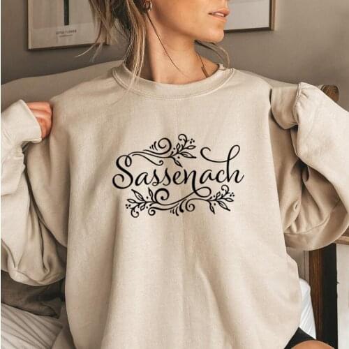 Women Sassenach Sweatshirt Outlander Book Series Hoodie Claire Jamie Fraser Outlander Tv Show Sweatshirts Sassenach Vintage Tops