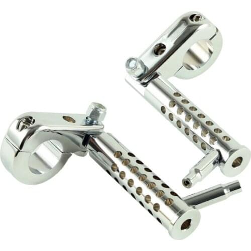 1-1/4" Highway Silencer Footpegs Mounting For Harley Touring Sportster 1200 883