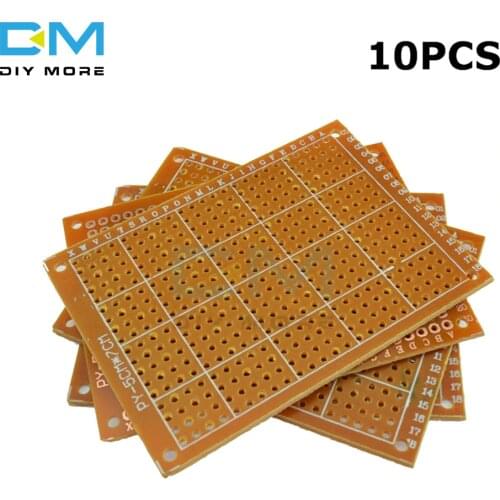 10PCS Universal PCB Board 5 x 7 cm 5x7 2.54mm DIY Prototype Paper Printed Circuit Panel 5x7cm 50x70mm 5x7
