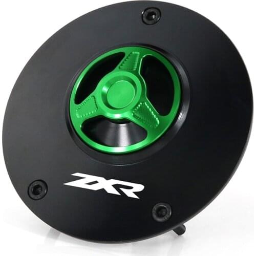 CNC Aluminum Quick Release Lockless Fuel Oil Gas Tank Cap Petrol Covers For Kawasaki ZX-6R 2007-2009 2010-2018 ZX6R ZX636 Ninja