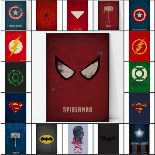 Disney Avengers Nursery Canvas Painting Marvel Champions Superhero Classroom Decor Movie Posters and Prints Wall Art Home Decor