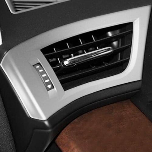 For Toyota Alphard 2016 2017 2018 ABS Matte Air Conditioning Side Outlet Sticker Cover LHD Version Car Styling accessories 2Pcs