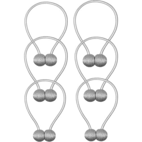 HOT SALE 3 Pairs Curtain Ties Magnetic Curtain Tiebacks Drapery Holdbacks Tieback Hooks Backs For Drapes Holders Pull Backs