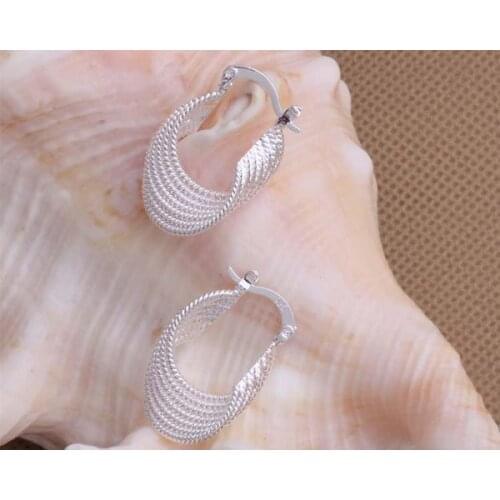 AE077 Hot sterling earrings , fashion jewelry , Polyline /bxgakona ahyaizfa silver color