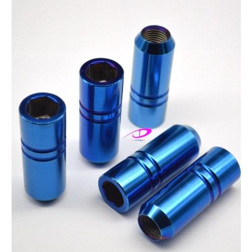 Gr5 titanium alloy wheel color lug nut for all car M12*1.25*60mm