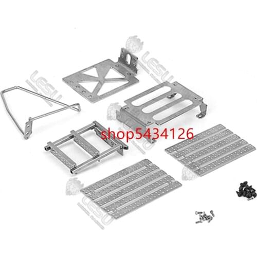 Stainless Steel Pedal Set Fit For 1/14 Rc Tamiya Tractor Trailer 4X4 6X4 Toy Truck MAN TGX 56325 56329