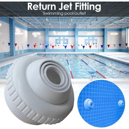 Swimming Pool Spa Return Jet Fitting Massage Nozzle Inlet Outlet Bath Tub Nozzle With Adjustable Jet Eyeball Pool