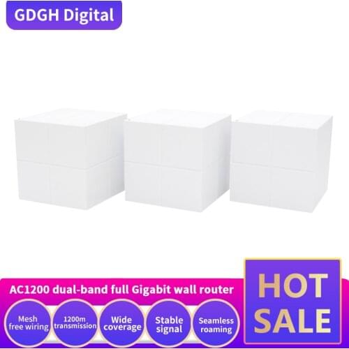 NOVA GLMW6 WI-FI Repeater Whole Home Mesh WiFi System with 11AC 2.4G/5.0GHz Wireless WiFi Gigabit Router , APP Remote Manage