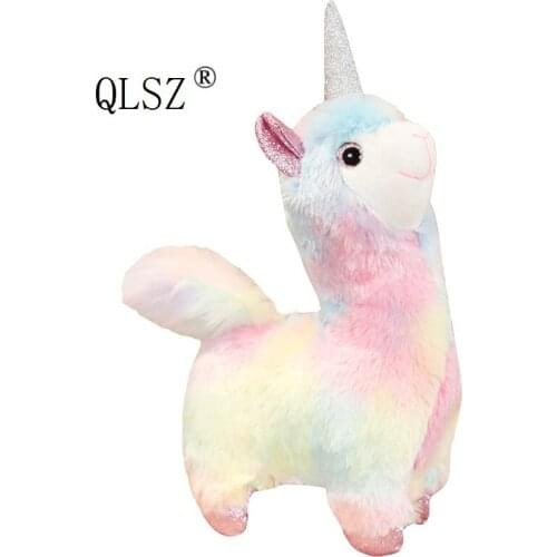 2021 New Unicorn Plush Toy Children Girls Birthday Christmas Present 35cm 45cm 55cm Rainbow Colors 1pcs/Pack Lovers Gift