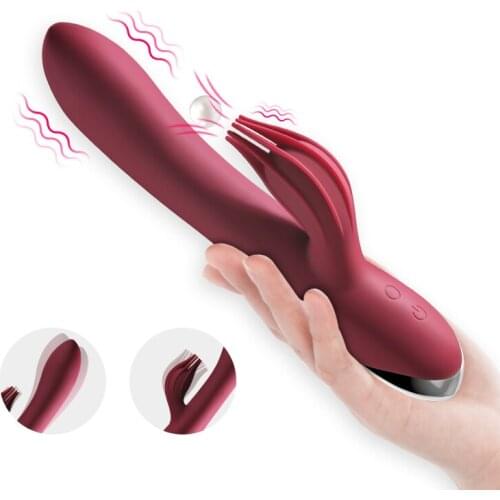 New Strong Dildo Vibrator G-Spot Rabbit Vibrator Clitoris Stimulator Vagina Massager Female Masturbation Tool Sex Toys for Women
