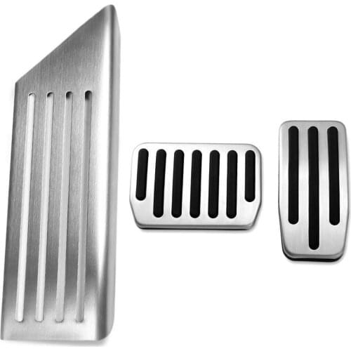 Aluminum alloy Foot Pedal For Tesla Model 3 Accelerator Gas Fuel Brake Pedal Rest Pedal Pads Mats Cover Accessories Car Styling