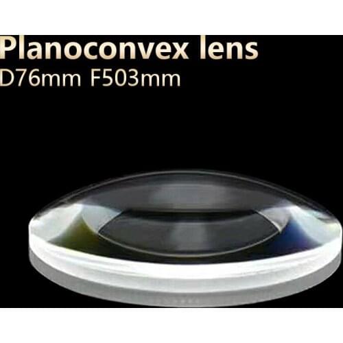 Plano convex lenses galss Optical lens DIY Telescope Microscope eyepiece spotlight D76mm F503mm Customizable