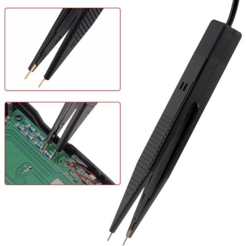 SMD Inductor Test Meter Clip Probe Tweezers For Resistor Multimeter Capacitor