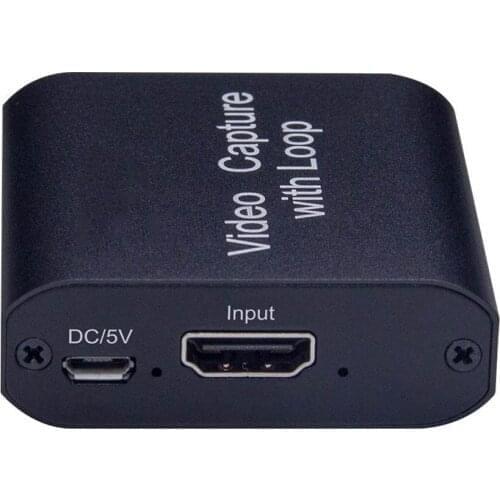 4K 30hz Loop Out HDMI Capture Card Audio Video Recording Plate Live Streaming USB 2.0 3.0 1080p Grabber for PS4 Game DVD Camera
