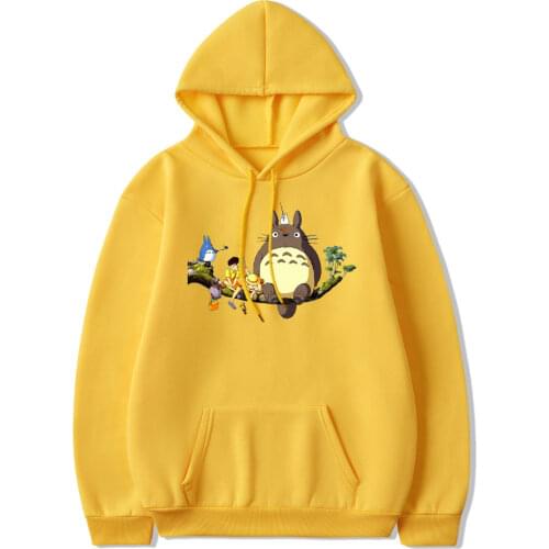 Totoro Hoodie Women Studio Ghibli Kawaii Harajuku Miyazaki Hayao Cartoon Ullzang Anime