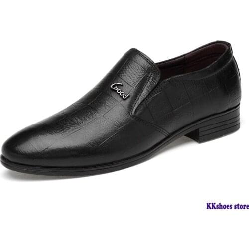 New Fashion Genuine Leather Men Shoes Classic High Quality Men Wedding Dress Shoes Formal Business Oxford Shoes Men