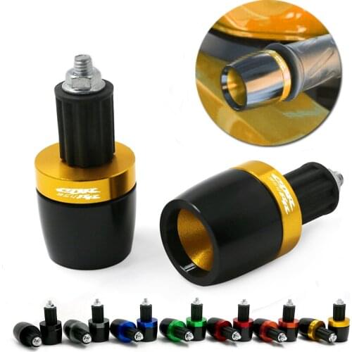7/8" Motorcycle Universal Handle Bar Handlebar Grips Ends Counterweight Cap Plug Slider For HONDA CBR954RR CBR 954 RR CBR954 RR
