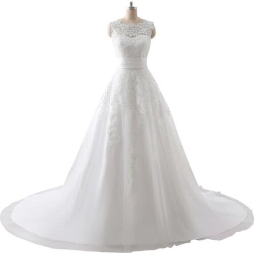 In Stock Bohemian Wedding Party Dress Floor Length Vestido De Noiva Princesa Tank Empirre Robe de soiree Ball Gown Two Piece