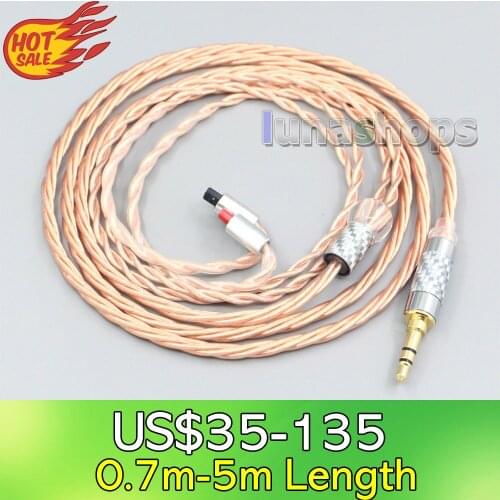 LN007199 OCC Shielding Coaxial Earphone Cable For Audio-Technica ATH-IM50 IM70 ath-IM01 ath-IM02 ath-IM03 ath-IM04