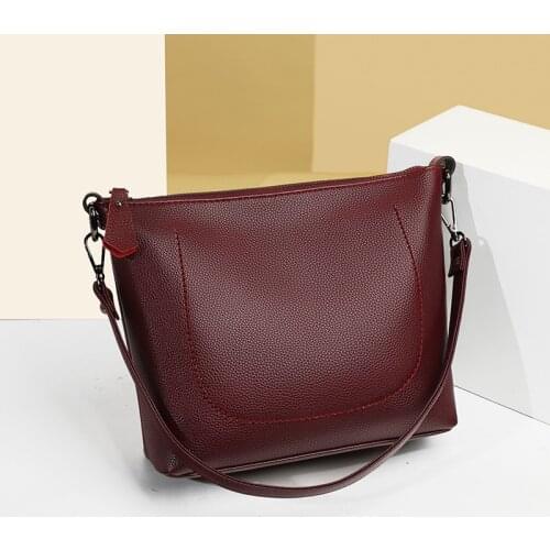 2021 High Quality PU Womens Shoulder Bag Handbag New Fashion Messenger Bag Purse Fashion Large Capacity Single Shoulder Tote