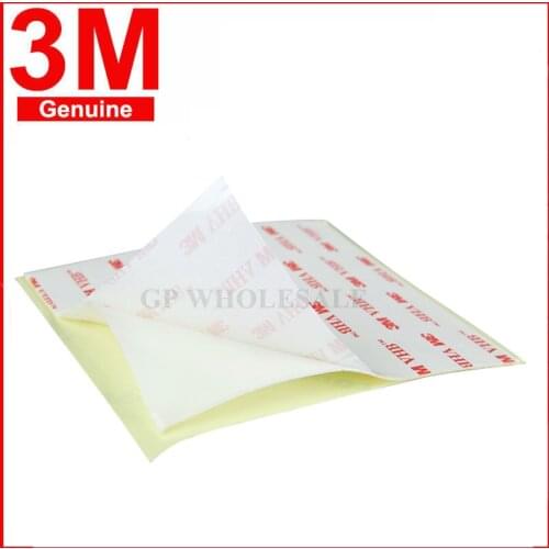 100pcs/lot 3M VHB 4920 Double Sided Adhesive Acrylic Foam Tape Mounting Tape White 150mmx150mmx0.4mm Square15cmx15cm