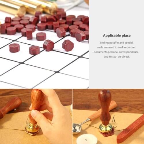 100Pcs Seal Stamp Wax Vintage Wax Seal Stamp Tablet Pill Beads for Envelope Wedding Decoration Wax Seal Ancient Sealing Wax