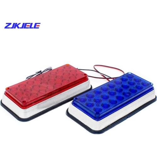 12V/24V High Brightness Car Tail Security Warning Light Indicator LED Strobe Signal Emergency Police Alarm System Beacon Lamp