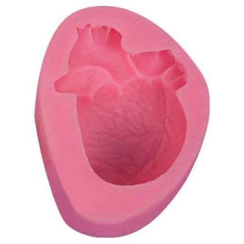 3D Cardiac Heart Shape Casting Molds for Resin Soap Wax Fondant Art Craft Tools