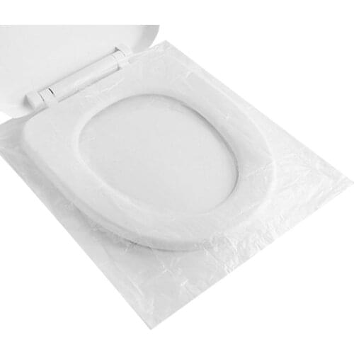50Pcs/Pack Disposable Toilet Seat Cover Mat Portable Waterproof Safety Toilet Seat Pad For Travel Camping Commuting