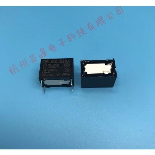 Free shipping lot(10pieces/lot) 100%Original New HF HF32FA-012-HS1 JZC-32FA-012-HS1 4PINS 5A 12VDC Power Relay