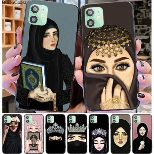 In Hijab Face Muslim Islamic Gril Eyes Phone Case for iphone 11 Pro11 Pro Max X XS XR XS MAX 8plus 7 6splus 5s se 7plus case