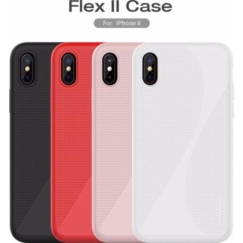 Nillkin phone Cases for iPhone X Soft Back Cover silicone phone protective shell for iPhone x phone case luxury multi-colors