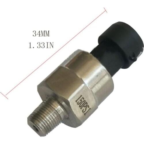 150PSI Water Pressure Transducer Sensor 1/8" NPT Thread Transmitter for Oil Fuel F1CD