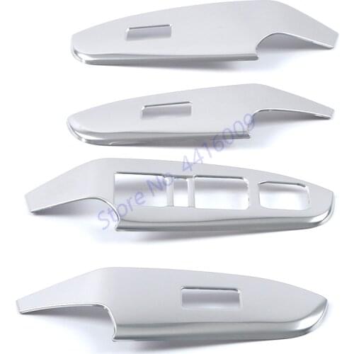 For Haval Jolion 2021 Inner Door Armrest Window Switch Cover Decoration Control Panel Frame Stainless Steel Accessories