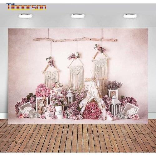 Love Hearts White Wall Valentine Baby Child Portrait Photo Backdrops Customized Photographic Backgrounds for Photo Studio