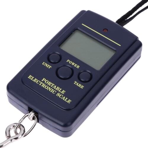 Fishing Hook Scale LED 40kg/10g Pocket Hook Scale Electronic Fishing Weights Luggage Scales Black Kitchen Weight Tool