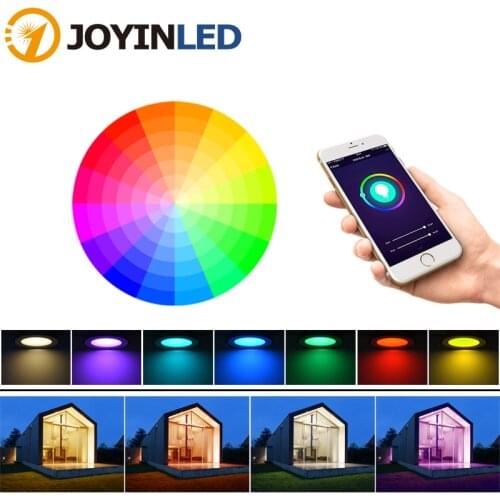 Dimming Round LED Downlight 5W 7W 9W WiFi Smart APP Spot Light RGB Color Changing Warm Cool light Work with Alexa Google Home