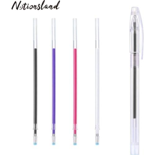 4Pcs Fabric Marker Heat Erasable Pen High Temperature Disappearing Pen Refill for Dressmaking Patchwork Sewing Supplies